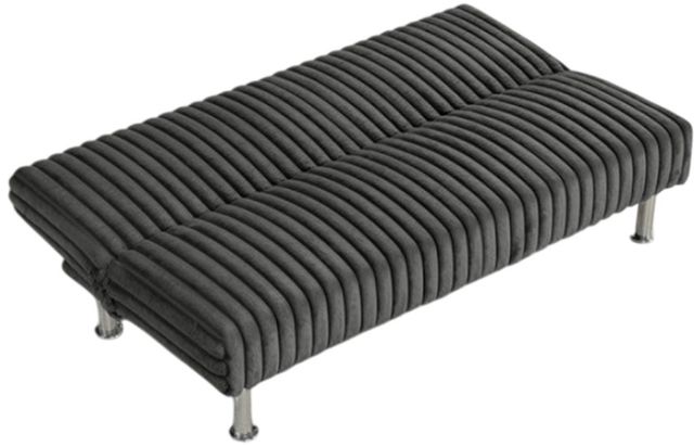 Furniture of America® Hinwil Charcoal Futon Sleeper Sofa-3