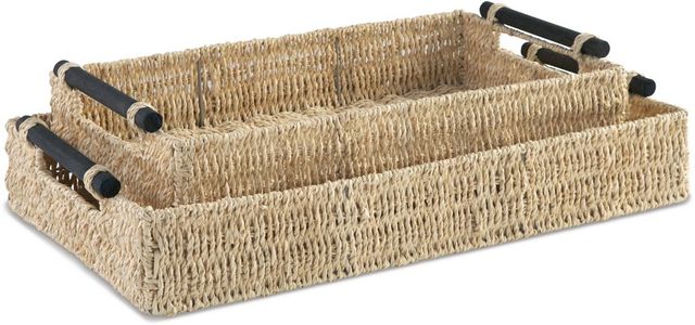 Signature Design by Ashley® Halima 2-Piece Tan Tray Set-1