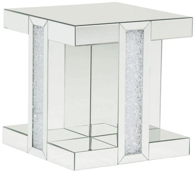 Michael Amini® Montreal™ Mirrored 23" End Table-0