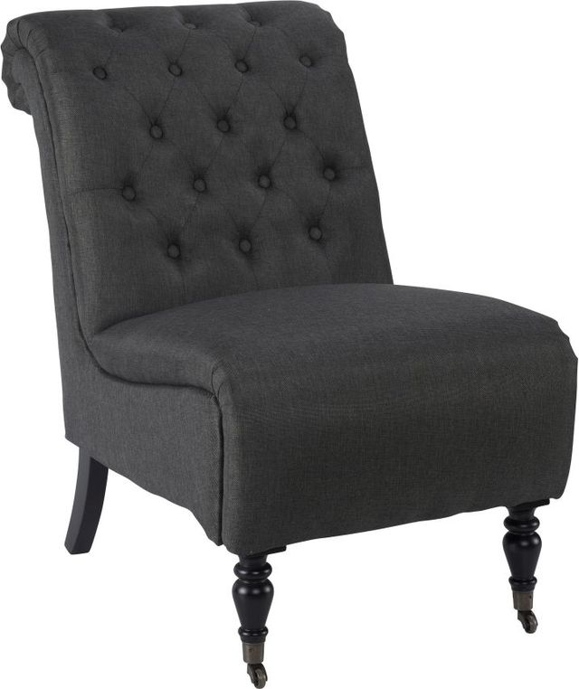 Linon Cora Charcoal Accent Chair-0