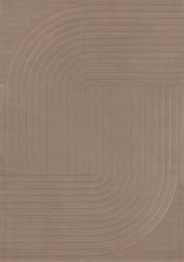 Tapis décoratif de 5pix8pi de Kalora Interiors Ella - Brun