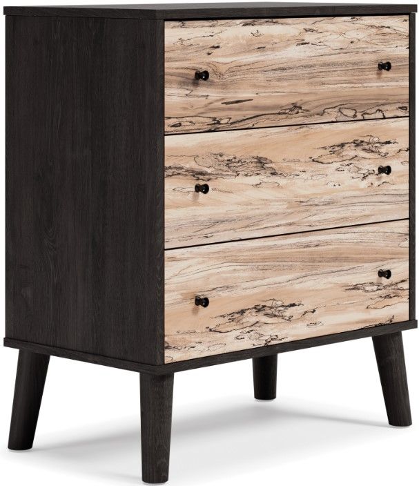 Signature Design by Ashley® Piperton 5-Piece Two-tone Brown/Black Queen Panel Headboard Set-3