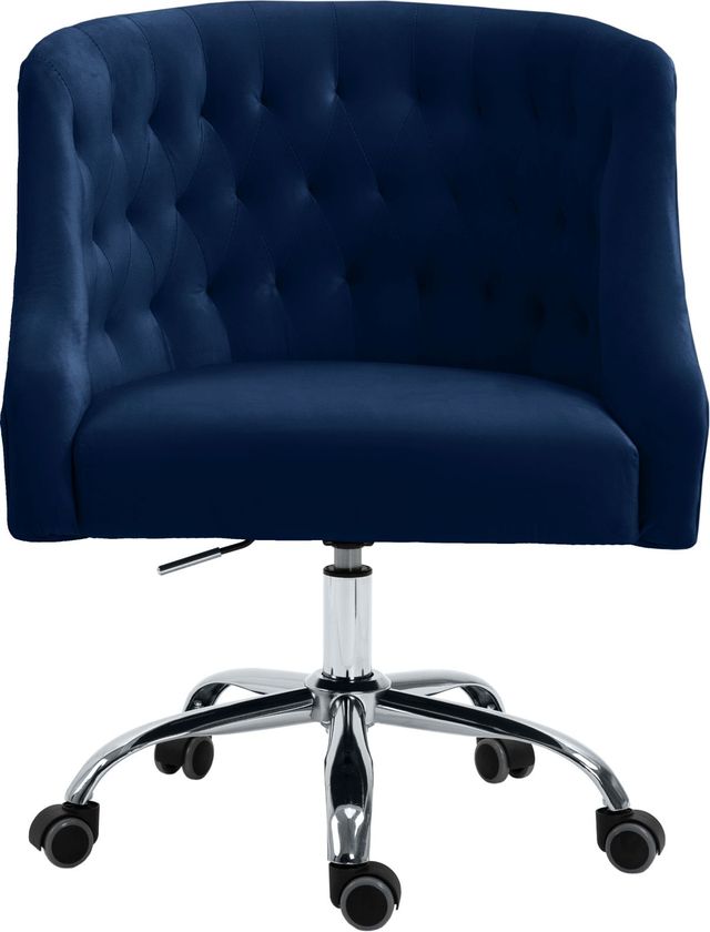Meridian Furniture Arden Navy Velvet Office Chair-2