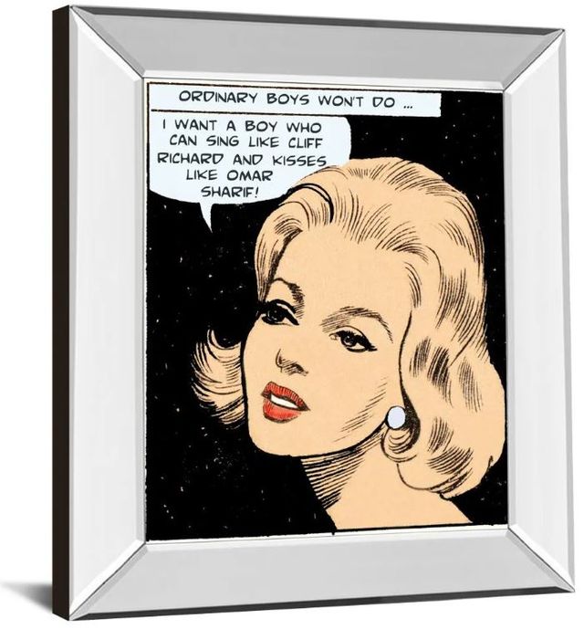 Classy Art Ordinary Boys Won’t Do by Roy Newby Mirror Framed Wall Art-1