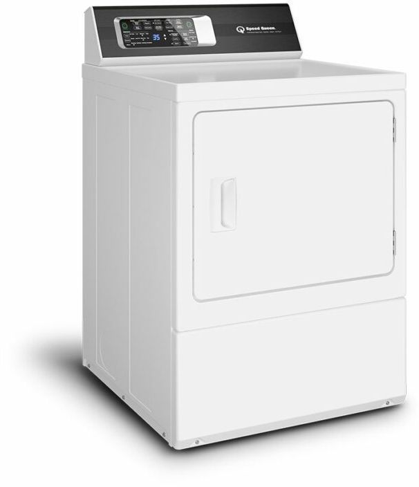 Speed Queen® DR7 7.0 Cu. Ft. White Front Load Electric Dryer-3