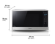 Panasonic Genius® Prestige® Plus 2.2 Cu. Ft. Stainless Steel Countertop Microwave-2