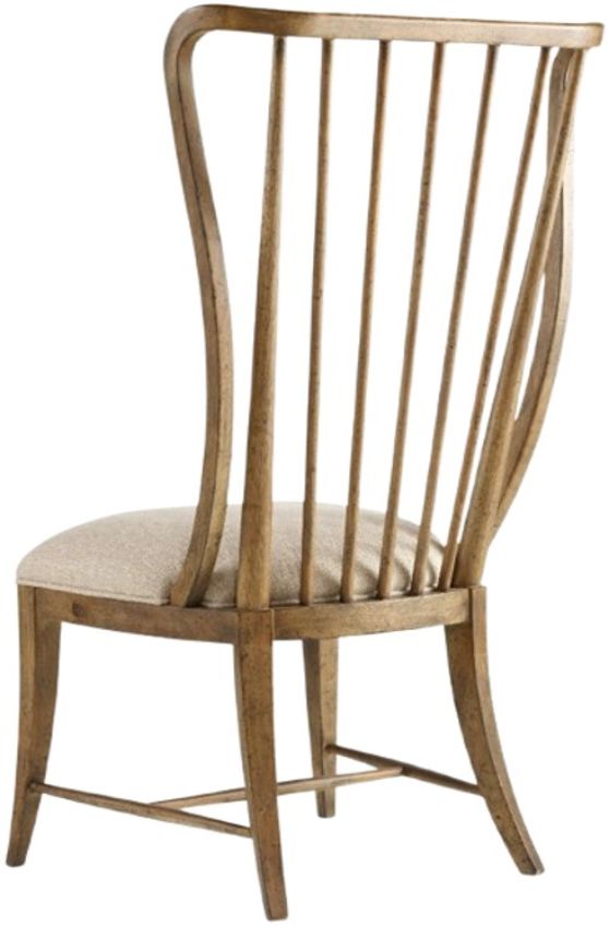 Hooker® Furniture Sanctuary Antique Hickory/Larkin Oak Tall Spindle Dining Side Chair-2