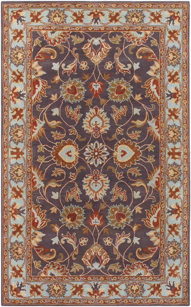 Surya Caesar Red/Black Multi Floral 8'x11' Area Rug-0
