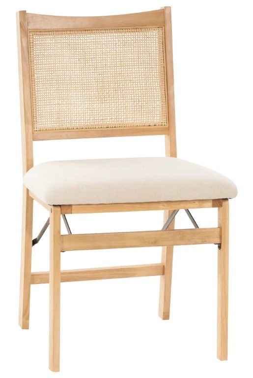 Powell® Beaux Beige/Natural Folding Chair-0