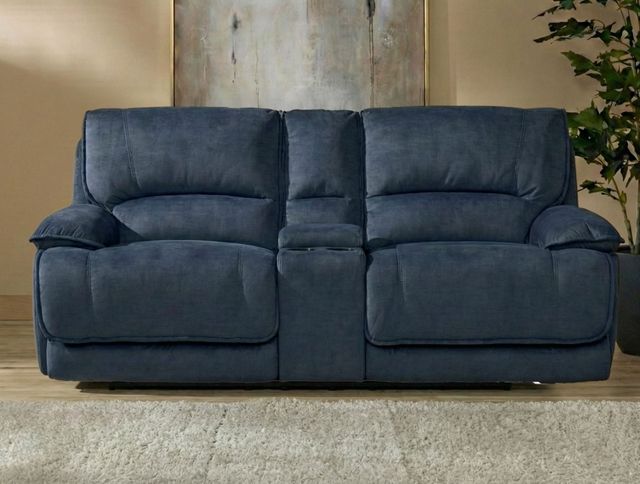 Steve Silver Co. Olsen 3-Piece Indigo Dual-Power Zero-Gravity Modular Reclining Console Loveseat-1