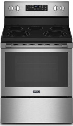 Maytag® 30" Fingerprint Resistant Stainless Steel Freestanding Electric Range with Air Fryer