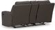 Signature Design by Ashley® Lavenhorne Umber Reclining Loveseat with Console-2