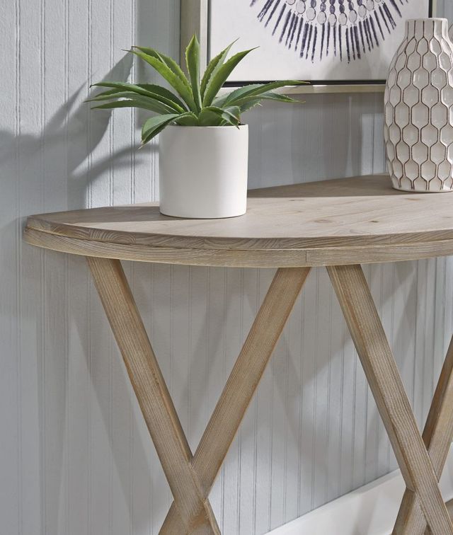 Signature Design by Ashley® Glasslore Light Grayish Brown Sofa Table-4