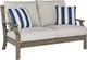 Signature Design by Ashley® Rainier Ranch Brown/Beige Teak Outdoor Loveseat-0