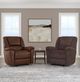 Flexsteel® Customizable Plush Leather Power Gliding Recliner -2