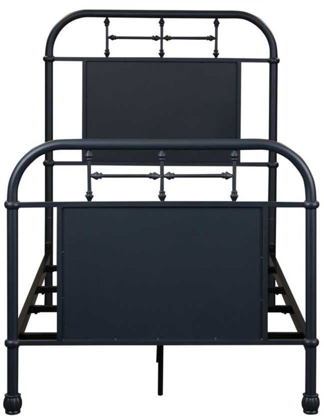 Liberty Furniture Vintage Navy Twin Youth Metal Rod Bed-0