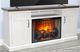 Sunny Designs™ Brown/Marble White TV Console with Fireplace Option-1