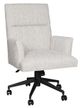 Vanguard Furniture® Thom Filicia Home Brattle Road Flat Black/Topeka Fog Desk Chair-0