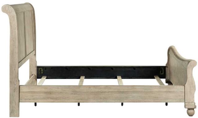 Liberty Furniture Rustic Traditions Saddle Tan Queen Sleigh Bed-3