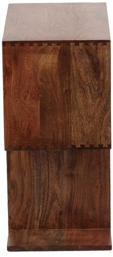 Porter International Designs Portola Walnut 2-Cube Bookcase-2