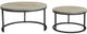 Moe's Home Collection Drey 2-Piece Grey Nesting Coffee Table Set with Black Metal Base-3