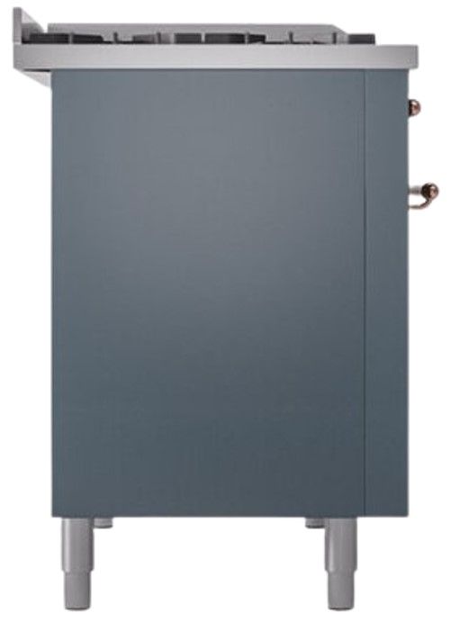 Ilve® Nostalgie II Series 48" Blue Grey Pro Style Dual Fuel Range-1