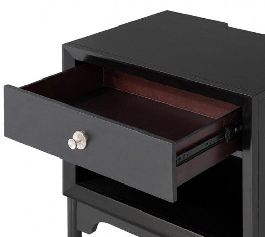 Furniture of America® Torrance Black Nightstand-3