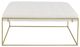 Fairfield® Customizable Soren Brushed Brass Square Ottoman-1