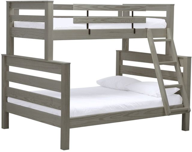Crate Designs™ Furniture TimberFrame Storm Twin XL/Queen Offset Bunk Bed-0