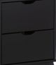 Powell® Portix Black 2-Drawer Nightstand-2