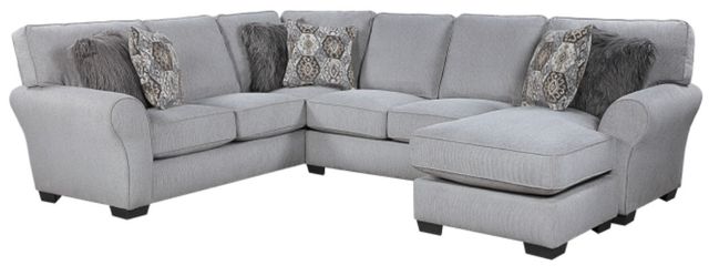 Homelegance® Kieran 3-Piece Gray U-Shape Sectional and Chaise-2