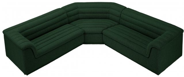 Meridian Furniture Cascade 3-Piece Green Modular Sectional-1