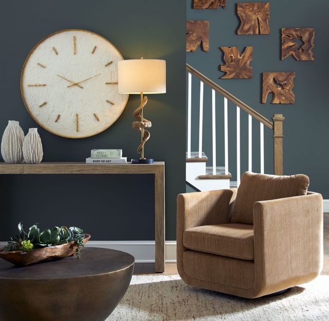 Uttermost® Abound Ginger Swivel Chair-1