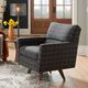 La-Z-Boy® Bellevue Brick High Leg Swivel Chair-4