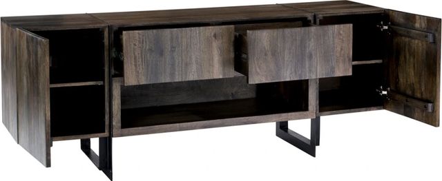 Moe's Home Collection Tiburon Natural Multi-Media Cabinet  -1