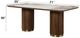 ACME Furniture Willene Dark Oak Dining Table with Ceramic Top-2
