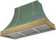 AGA Cascade 48" Mineral Green Wall Mounted Range Hood  with Antique Brass Trim-0