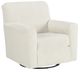Signature Design by Ashley® Herstow Ivory Swivel Glider Accent Chair-0