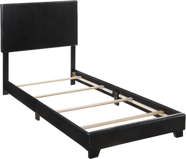 Crown Mark Erin Black Youth Twin Upholstered Panel Bed-3