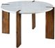 Harp & Finial® Noland Walnut/White Round Dining Table-0