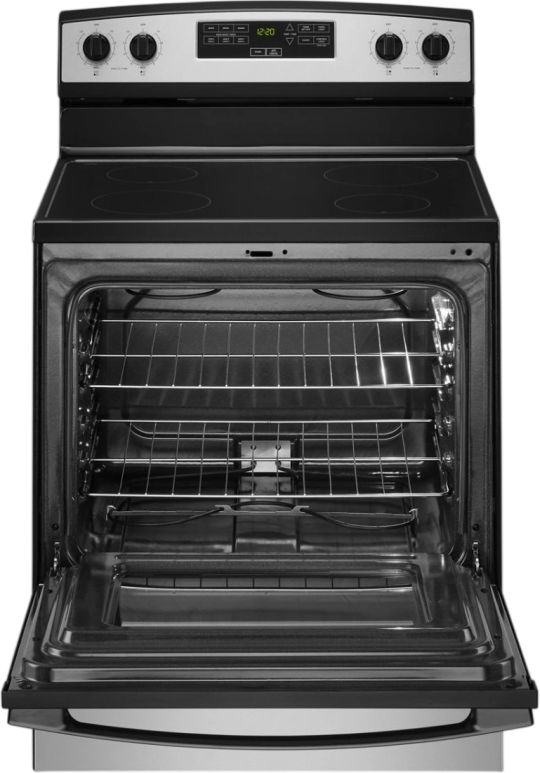 Amana® 30" Stainless Steel Freestanding Electric Range-1