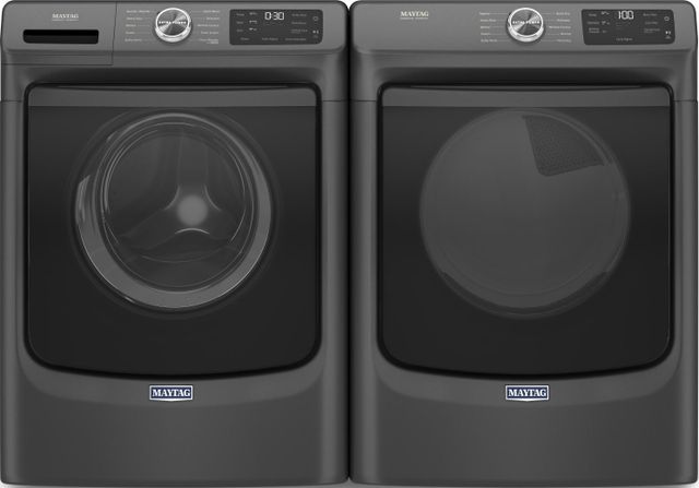 Maytag® Volcano Black Front Load Laundry Pair