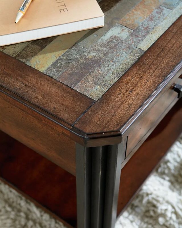 Hammary® Slaton-Hamilton Brown Drawer Large Cocktail Table-2