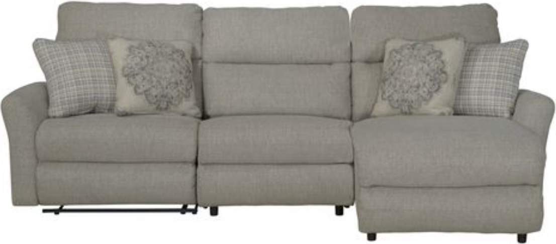 Catnapper McPherson 3-Piece Buff Power Reclining Right-Arm Facing Sectional