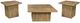 Coaster® Devar 3-Piece Brown Occasional Table Set-0
