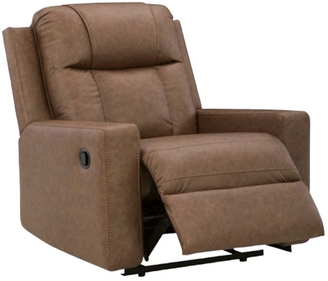 Benchcraft® Mackmenville Caramel Manual Zero Wall Recliner-1