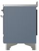 Ilve® Majestic III 48" Blue Gray Pro Style Induction Range with Solid Door and Chrome Trim-4