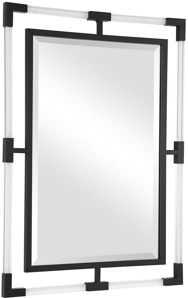 Uttermost® Balkan Matte Black Mirror-3