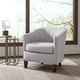 Olliix by Madison Park Cream Fremont Barrel Arm Chair-4