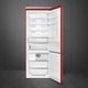 Smeg Portofino 28 in. 18.0 Cu. Ft. Red Bottom Freezer Refrigerator-2